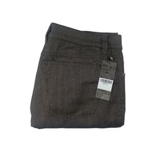 Hiltl Brown Birdseye‎ Wool Cotton Mens Flat Front Trouser Size 38X26 NWT